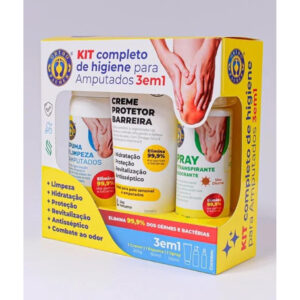Kit de higiene para Amputado 3 em 1 completo - Ortho Pauher